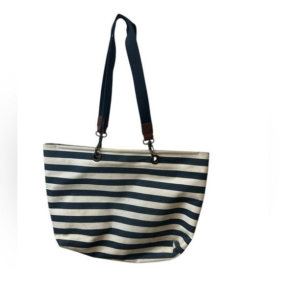 Vintage Striped Mickey Mouse Tote Beach Bag - Picture 2 of 7